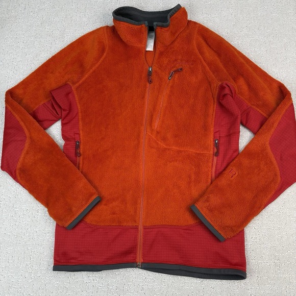 Patagonia R2 RegulatorJacket full zip Mens Small Eclectic Orange High Pile - Picture 13 of 16